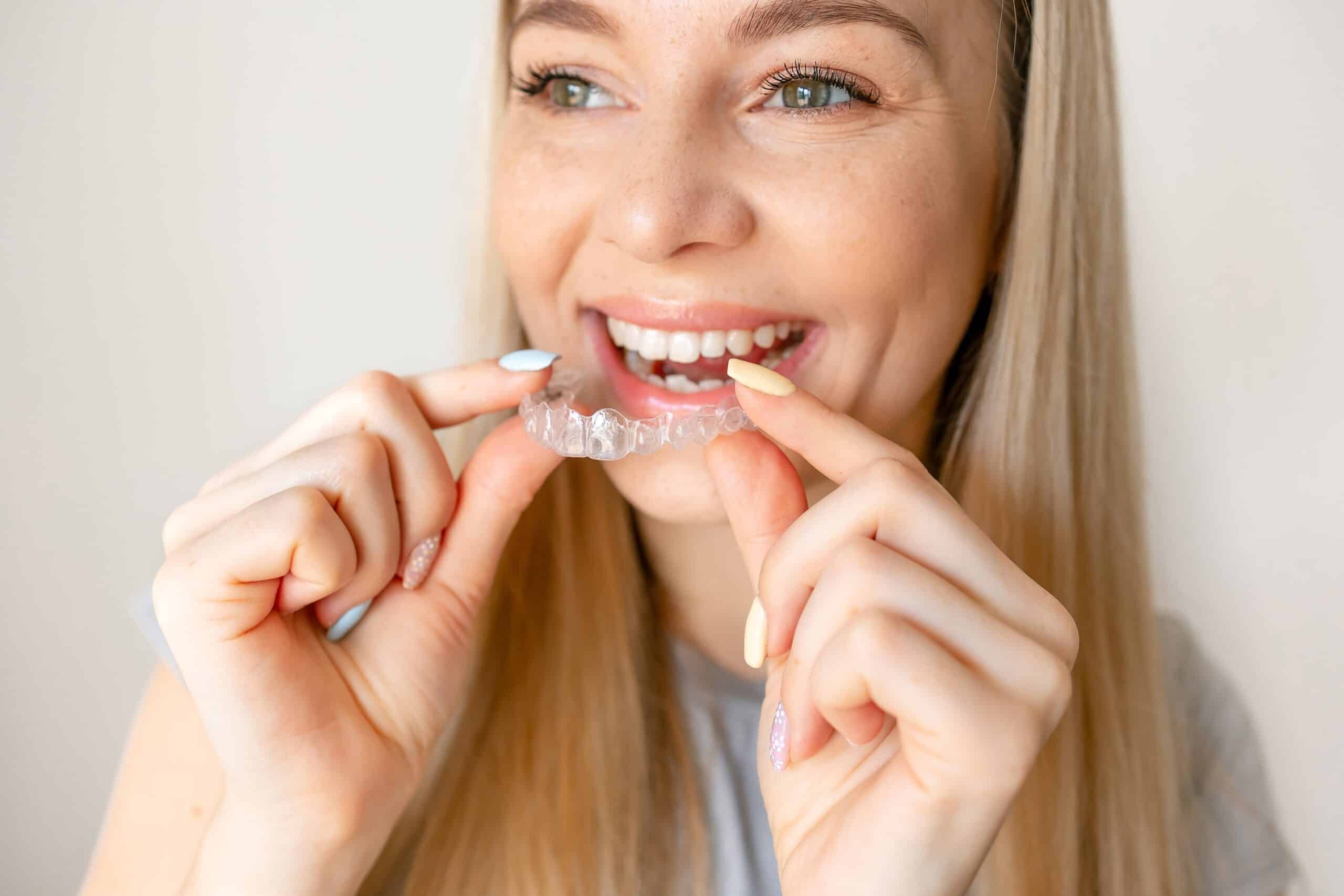 Clear aligners provide a discreet, comfortable way to help improve smile alignment.